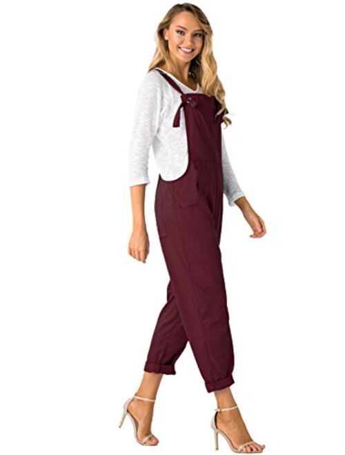 YOINS Fashion Overalls for Women Bib Baggy Dungaree Square Neck Adjustable Strap Rompers Jumpsuits