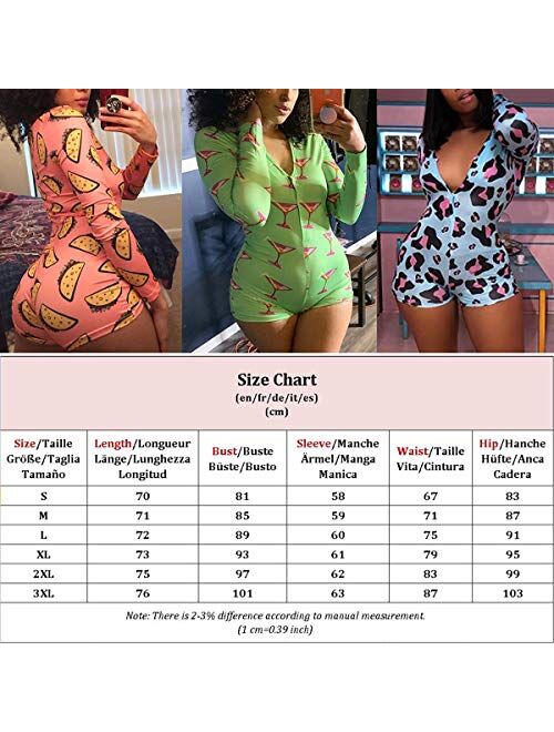 Mylleure Women's Sexy Long Sleeve Short Jumpsuit Button Down V Neck One Piece Bodysuit Club Tank Romper Overall Pajama
