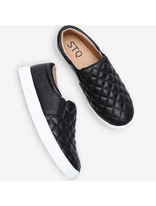STQ Loafers for Women Memory Foam Slip On Sneakers Comfort Fall Shoes