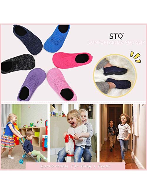 STQ Toddler Slippers Socks Non-Slip House Shoes for Boys & Girls