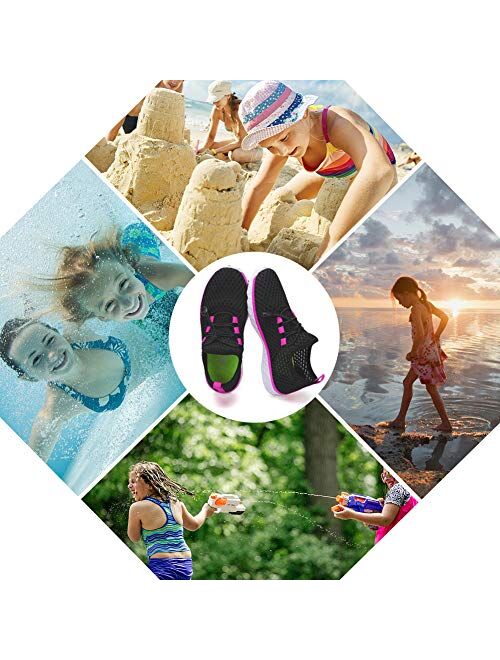 STQ Kids Water Shoes Boys & Girls Lightweight Sport Athletic Sneakers for Summer Beach Swim Pool