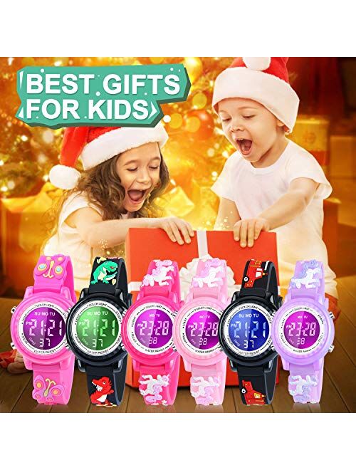 Dodosky 3D Cartoon Waterproof Watches for Kids - Kids Gifts