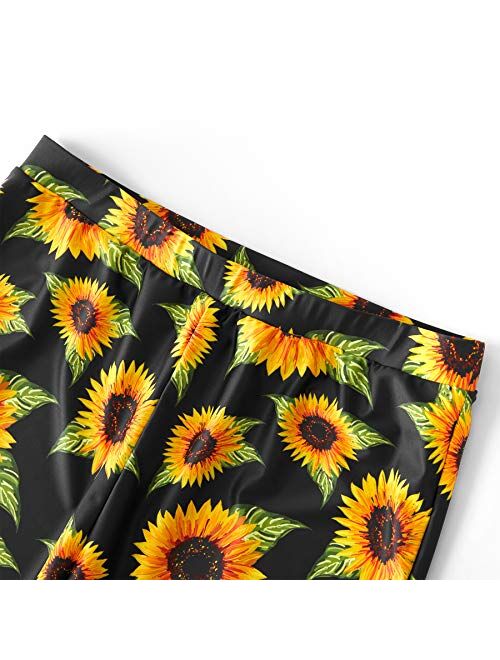 IFFEI Two Piece Off Shoulder Sunflower Bikini Family Matching Swimwear Newest 2020 Swimsuits