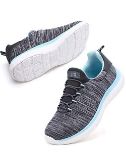 Slip On Sneakers for Women Lightweight Tennis Shoes Comfortable Arch Support