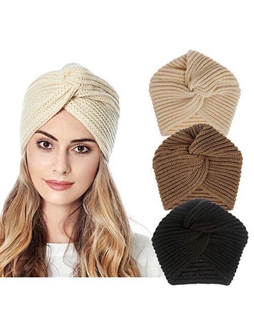 DANMY Winter Hats for Women,Warm Chunky Soft Cable Knit Womens Beanie Hats