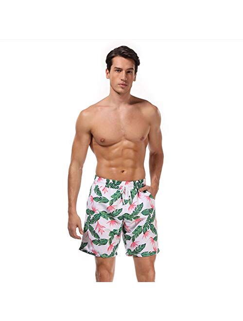 Green Tropical Plant Couples Matching Swimsuit Bikini 2 Piece Set Beach Bathing Swimwear