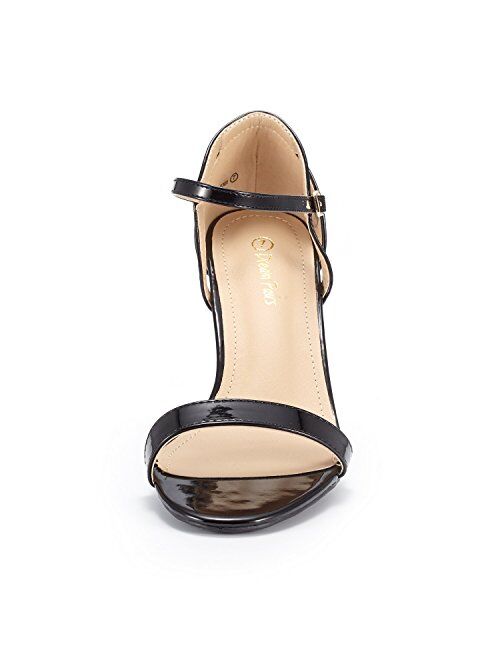 DREAM PAIRS Women's Lexii Fashion Stilettos Open Toe Pump Heel Sandals