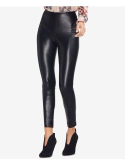 Faux-Leather Skinny Pants
