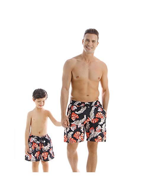 Family Matching Swimsuit Tropical Plant Monstera Swimwear Sunbathing 2 Piece Bikini Set