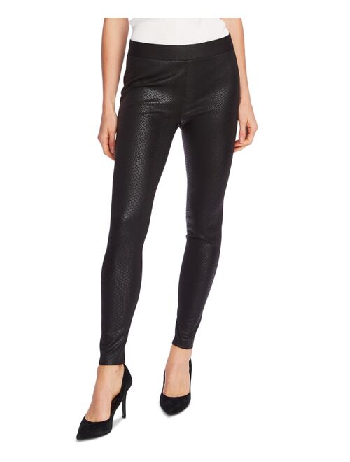 Vince Camuto Faux-Leather Snake-Pattern Pull-On Pants