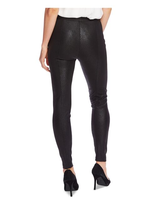 Vince Camuto Faux-Leather Snake-Pattern Pull-On Pants