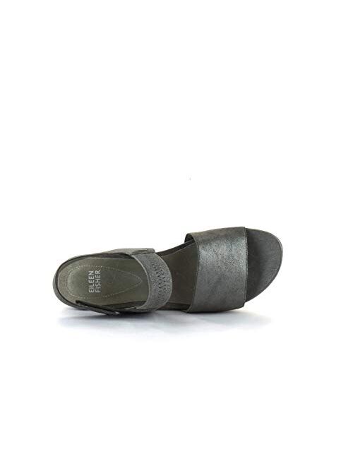Eileen Fisher Women's Metallic Somer Banded Sandals Size