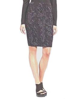 Washable Wool Cotton Jacquard Skirt XS S M L MSRP $178.00