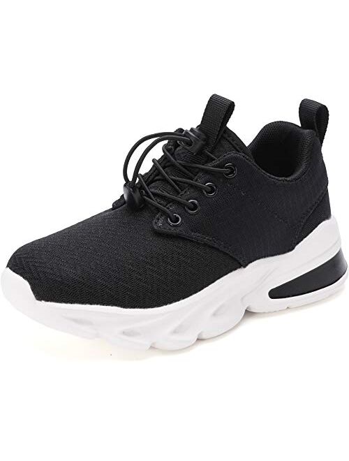 WHITIN Unisex-Child Breathable Easy On/Off Athletic Running Shoes for Little/Big Kids