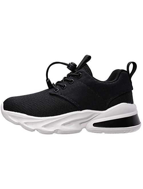 WHITIN Unisex-Child Breathable Easy On/Off Athletic Running Shoes for Little/Big Kids