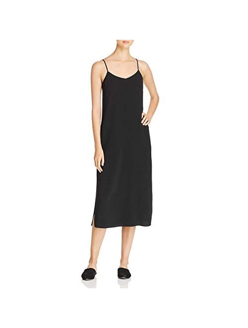 Eileen Fisher Womens Tencel Crepe Casual Dress