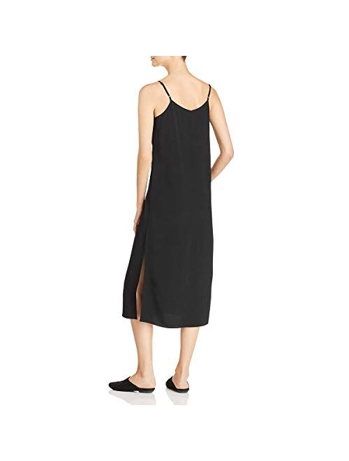 Eileen Fisher Womens Tencel Crepe Casual Dress