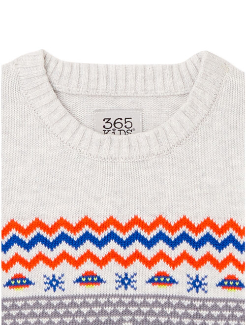 365 Kids From Garanimals Boys Alien Sweater, Sizes 4-10