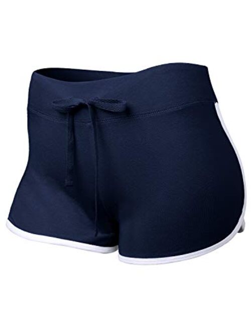 HATOPANTS Comfortable Active Fitted Stretchy Yoga Gym Mini Shorts