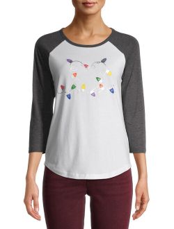 Women's Heart Lights Graphic T-Shirt