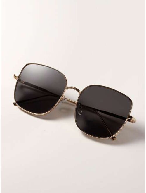 Shein Metal Frame Square Sunglasses