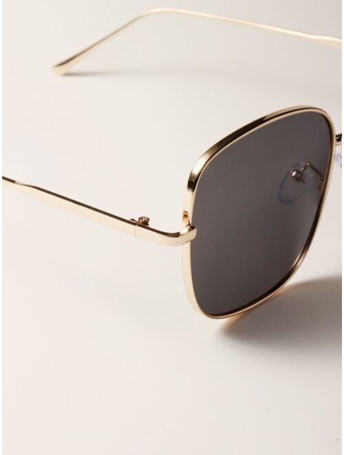 Shein Metal Frame Square Sunglasses