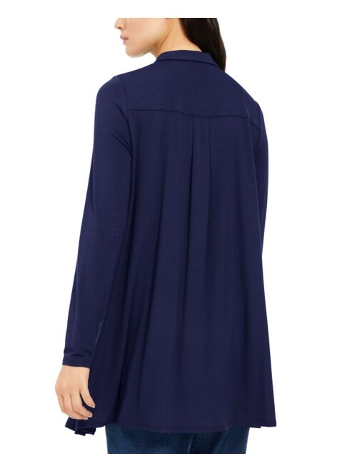 Eileen Fisher Point-Collar Button-Up Tunic, Created for Macy's