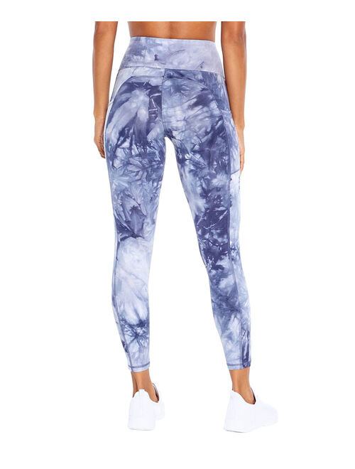 India Ink Blue 25'' Marble Cyndi Crop Legging - Women