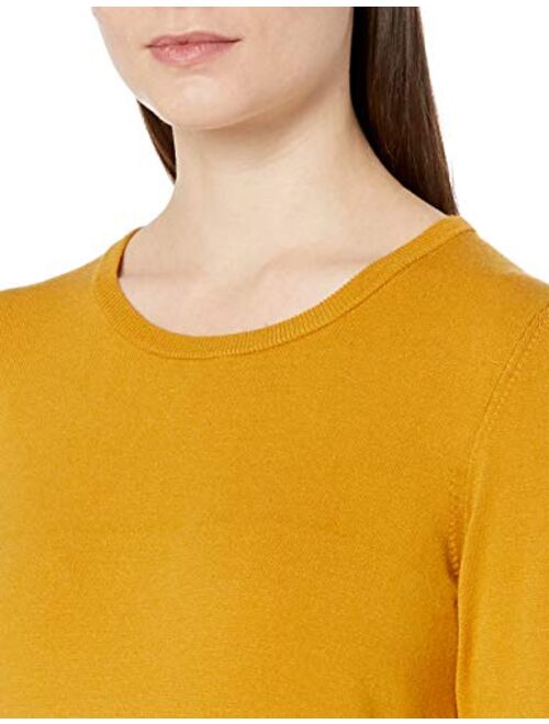 Amazon Brand - Lark & Ro Women's Premium Viscose Blend Long Sleeve Crewneck Sweater
