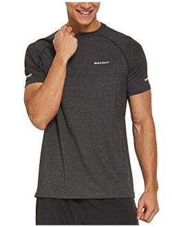 Men's Quick Dry Short Sleeve T-Shirt Sun Protection Running Workout Shirts