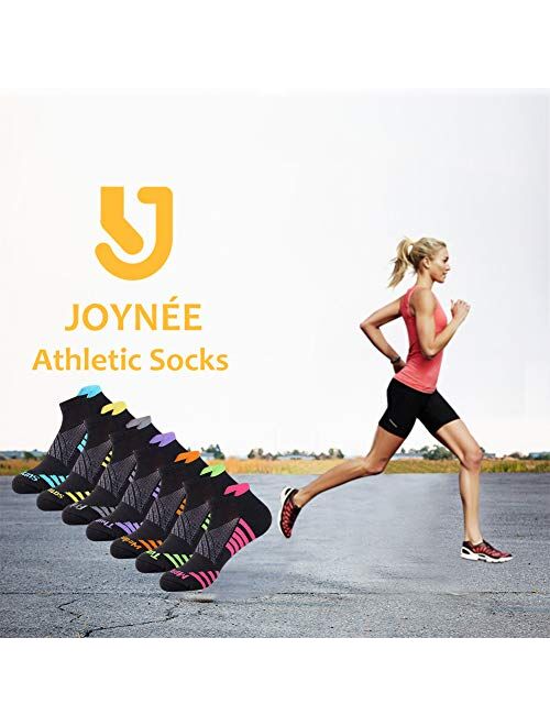 JOYNEE JOYNÉE Womens-Ankle-Athletic-Socks Low Cut Sports Running Socks 7 Pairs Days of the Week Socks