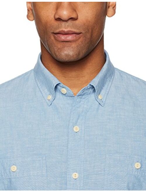 Amazon Brand - Goodthreads Men's Short-Sleeve Chambray Shirt