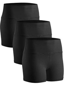 CHRLEISURE Workout Booty Shorts for Women - High Waist Spandex Yoga Soft Bike Shorts