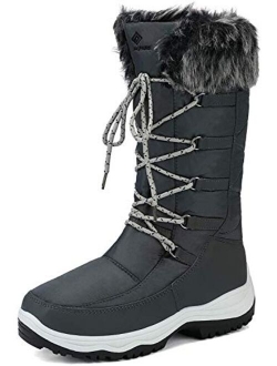 Women's Warm Faux Fur Lined Mid-Calf Winter Snow Boots