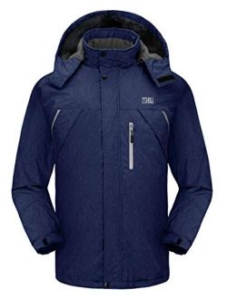 ZSHOW Men's Mountain Ski Jacket Waterproof Fleece Lined Outdoor Snow Coat
