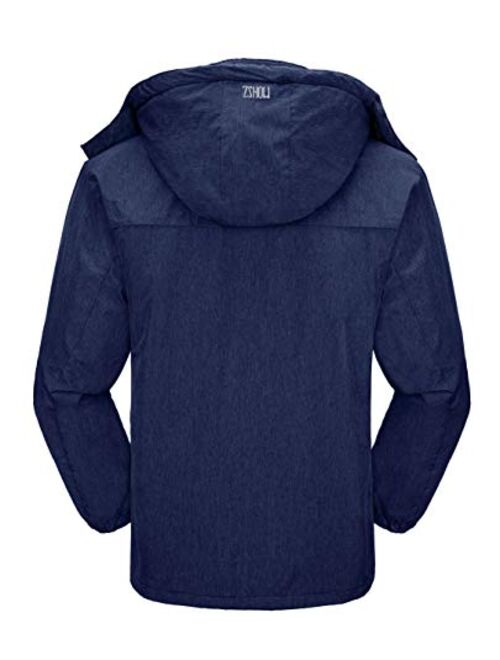 ZSHOW Men's Mountain Ski Jacket Waterproof Fleece Lined Outdoor Snow Coat