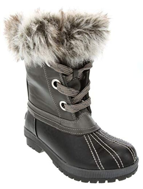 LONDON FOG Womens Cold Weather Waterproof Snow Boots