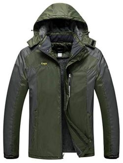 Mens Ski Jacket Winter Coats Waterproof Insulated Windproof Winter Rain Coat