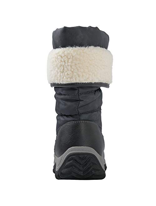 GLOBALWIN Women's Faux Fur Lined Winter Snow Boots