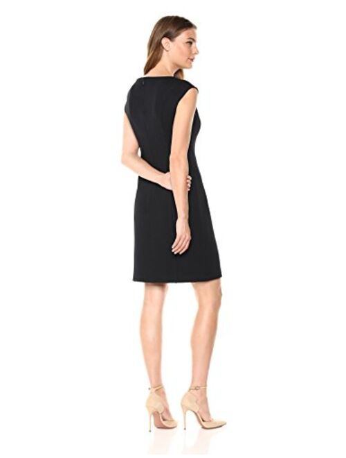 Amazon Brand - Lark & Ro Women's Cap Sleeve Dense Knit Dress