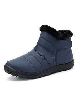gracosy Winter Warm Mid Ankle Snow Boots