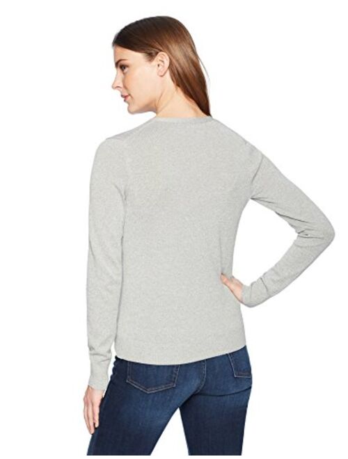 Amazon Brand - Lark & Ro Women's Buttoned Down V-Neck Cardigan Sweater