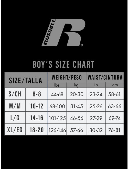 Russell Boys Underwear, 4 Pack Freshforce Odor Protection Boxer Brief (Little Boys & Big Boys)