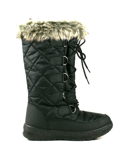 Womens Winter Snow Boots Mid-Calf Water Resistant Outdoor Warm Snow Shoes for Women