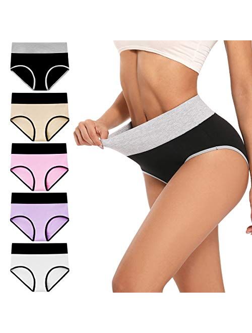 Buy cassney Womens Underwear,High Waisted C Section Cotton Panties