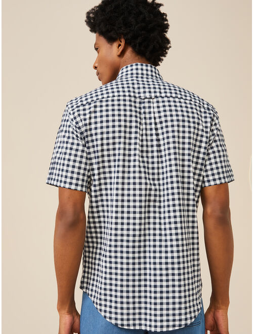 Free Assembly Men's Everyday Short Sleeve Button Down Shirt