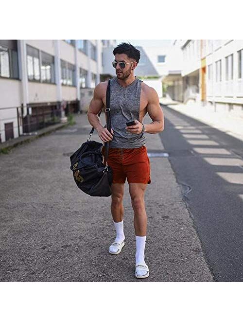 COOFANDY Men's Workout Gym Shorts Weightlifting Bodybuilding Squatting Fitness Jogger with Pockets 