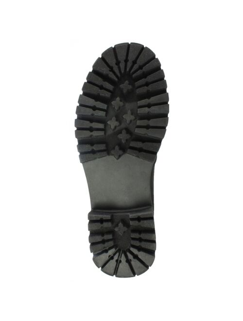 White Mountain Women's Mandy Lace-Up Lug Sole Booties