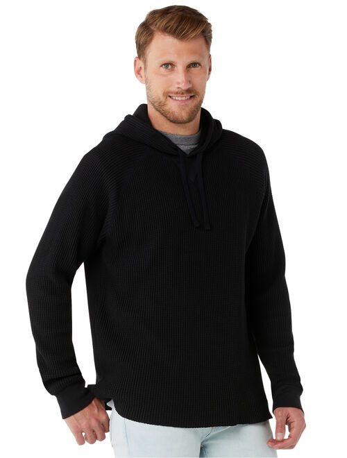 Free Assembly Men's Waffle Knit Hoodie