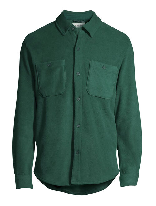 Free Assembly Men's Fleece Shirt with Two Pockets